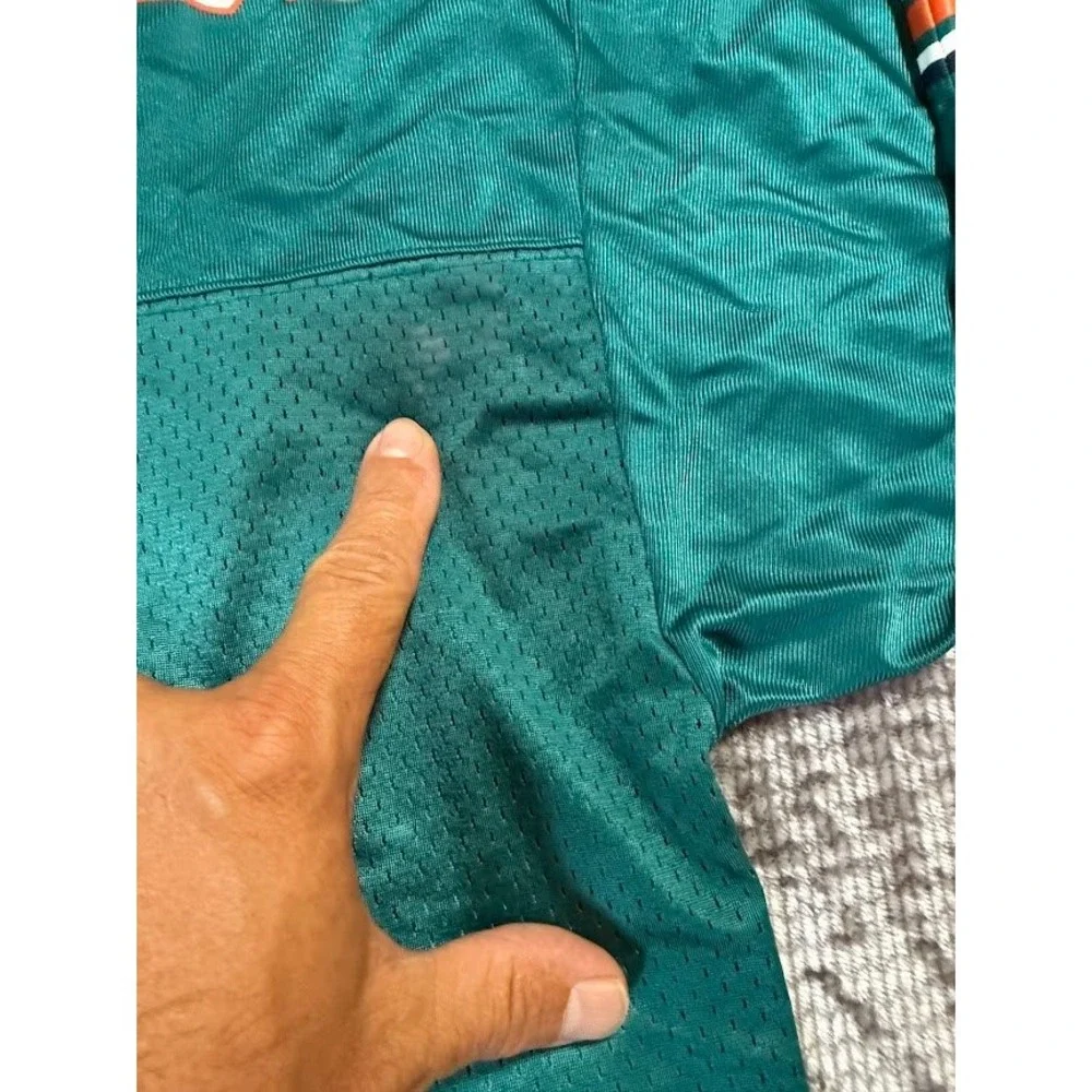 Vintage Nike Miami Dolphins Zach Thomas 54 Jersey Mens XL Aqua NFL Football Mesh